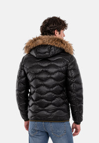 Piumino Wavefur Blauer Uomo Nero Nero