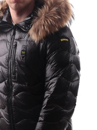 Piumino Wavefur Blauer Uomo Nero Nero