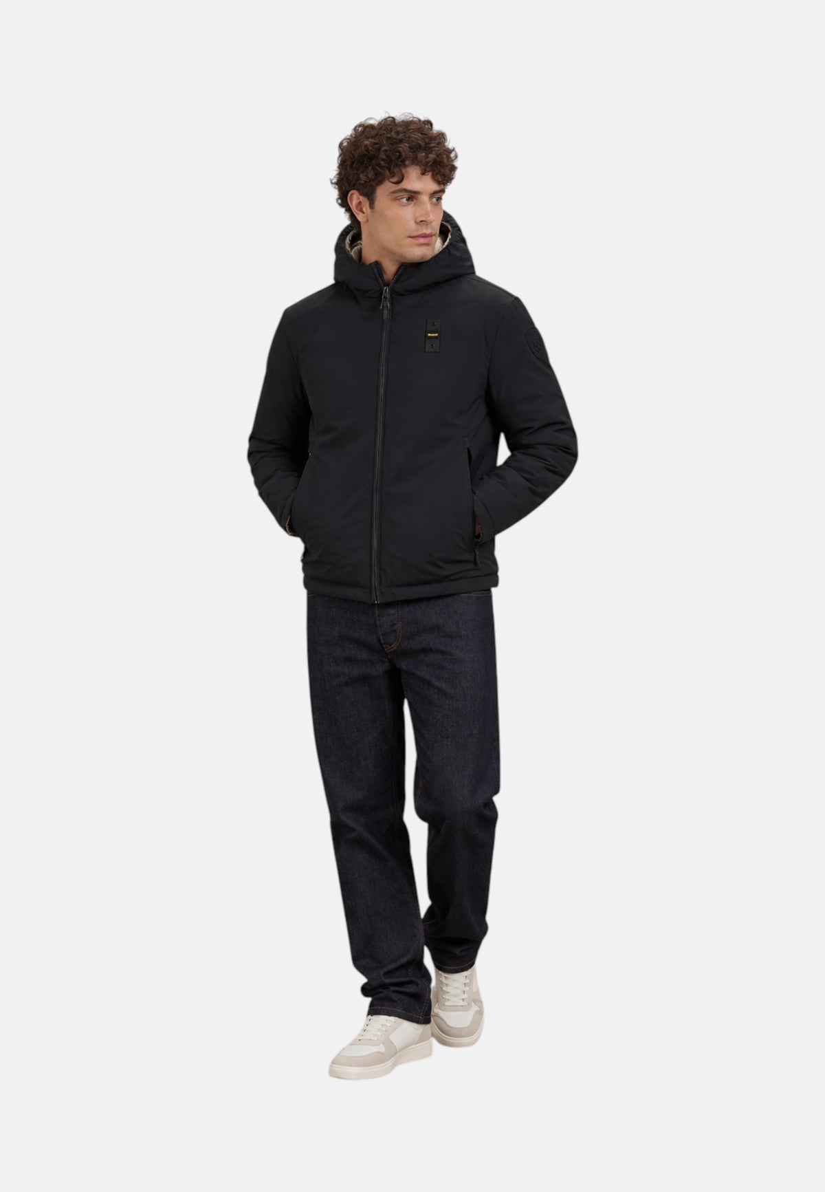 Piumino Reversibile Bicolor Da Uomo Blauer Nero