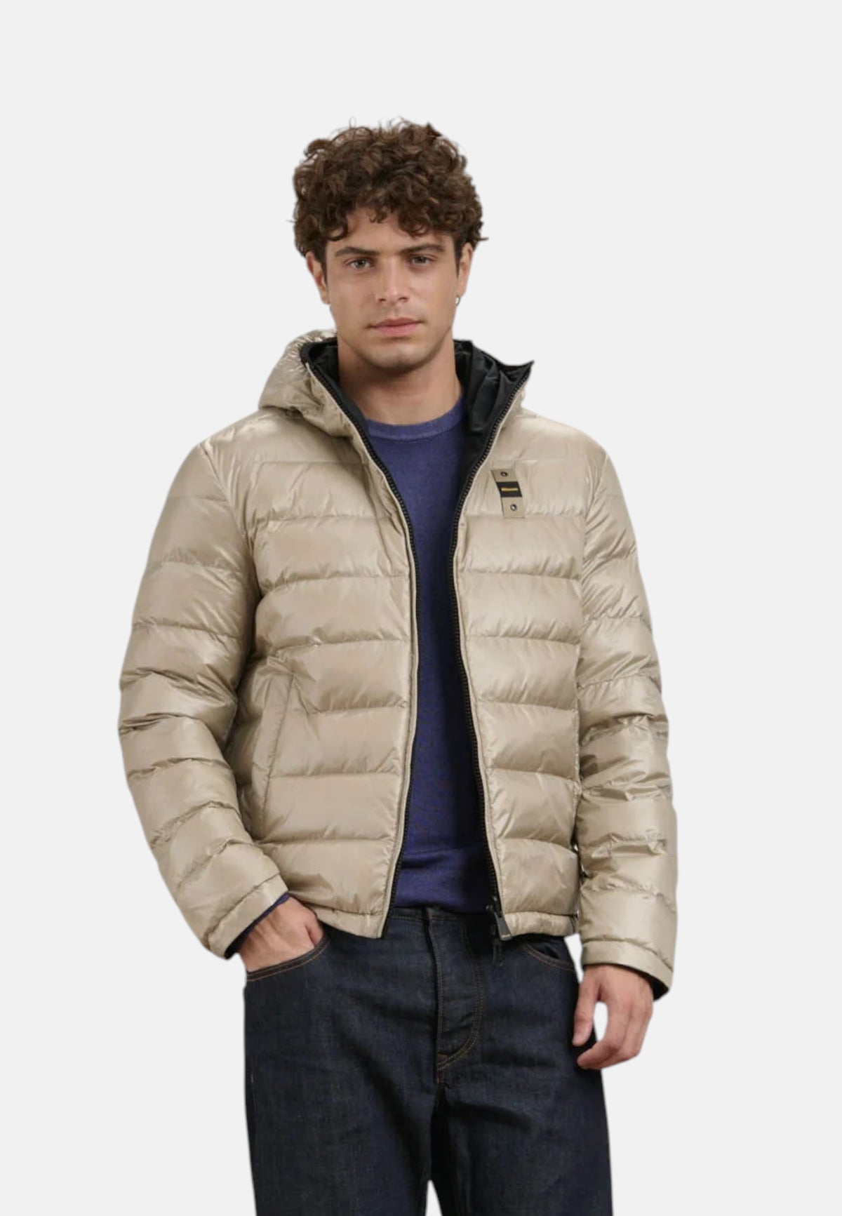 Piumino Reversibile Bicolor Da Uomo Blauer Nero