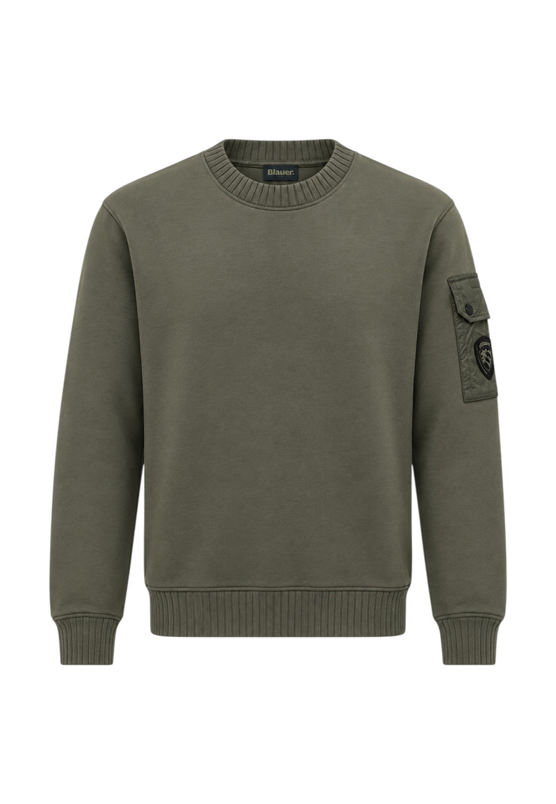 Maglione da Uomo In Cotone e Scuba Blauer Nero Inchiostro
