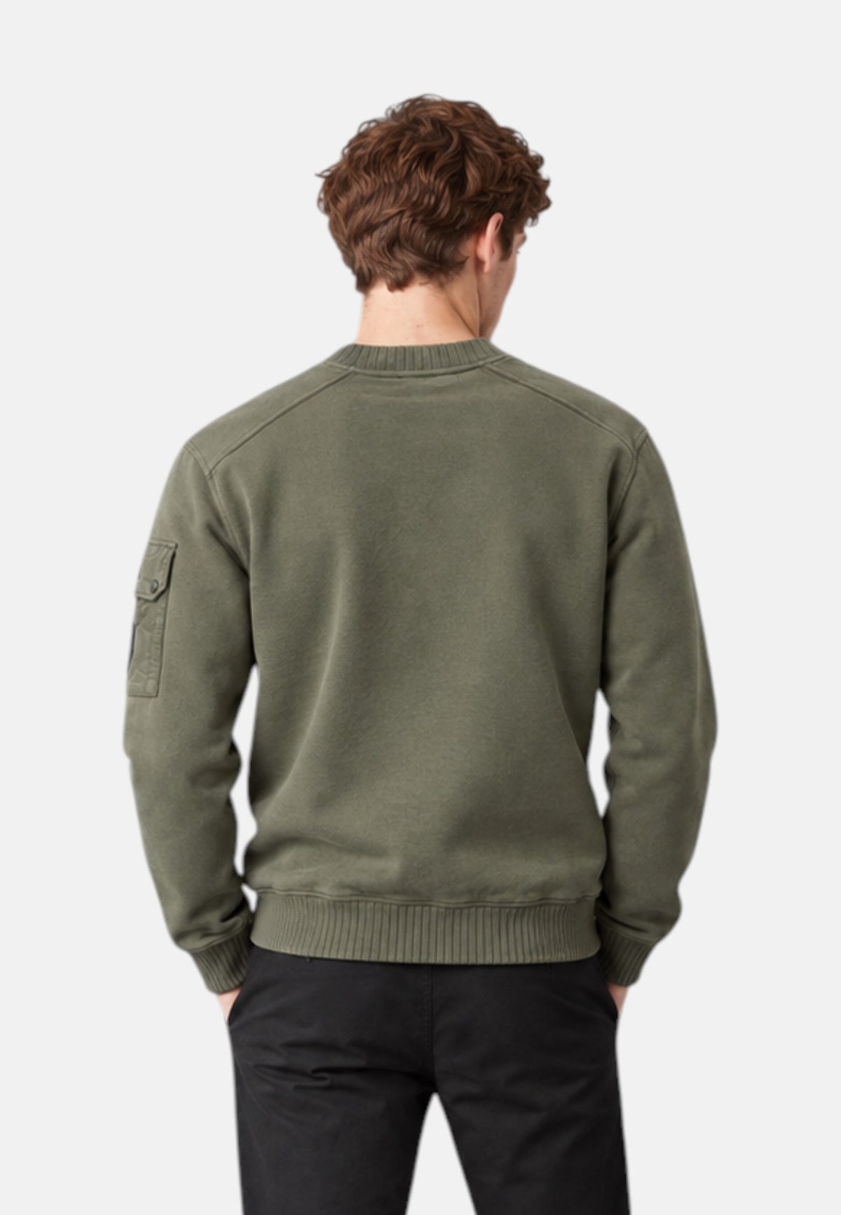 Maglione da Uomo In Cotone e Scuba Blauer Nero Inchiostro