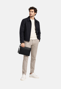 Blauer Pochette Da Uomo in ecopelle Black