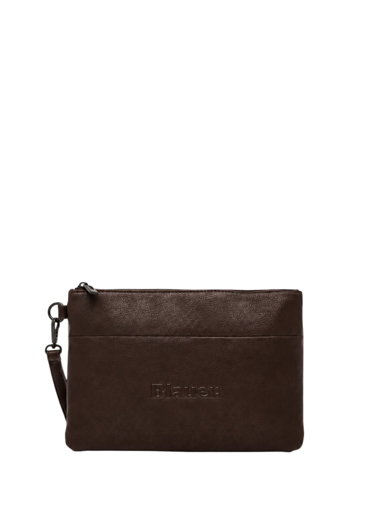 Blauer Pochette Da Uomo in ecopelle Dark Brown