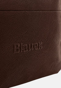Blauer Pochette Da Uomo in ecopelle Dark Brown