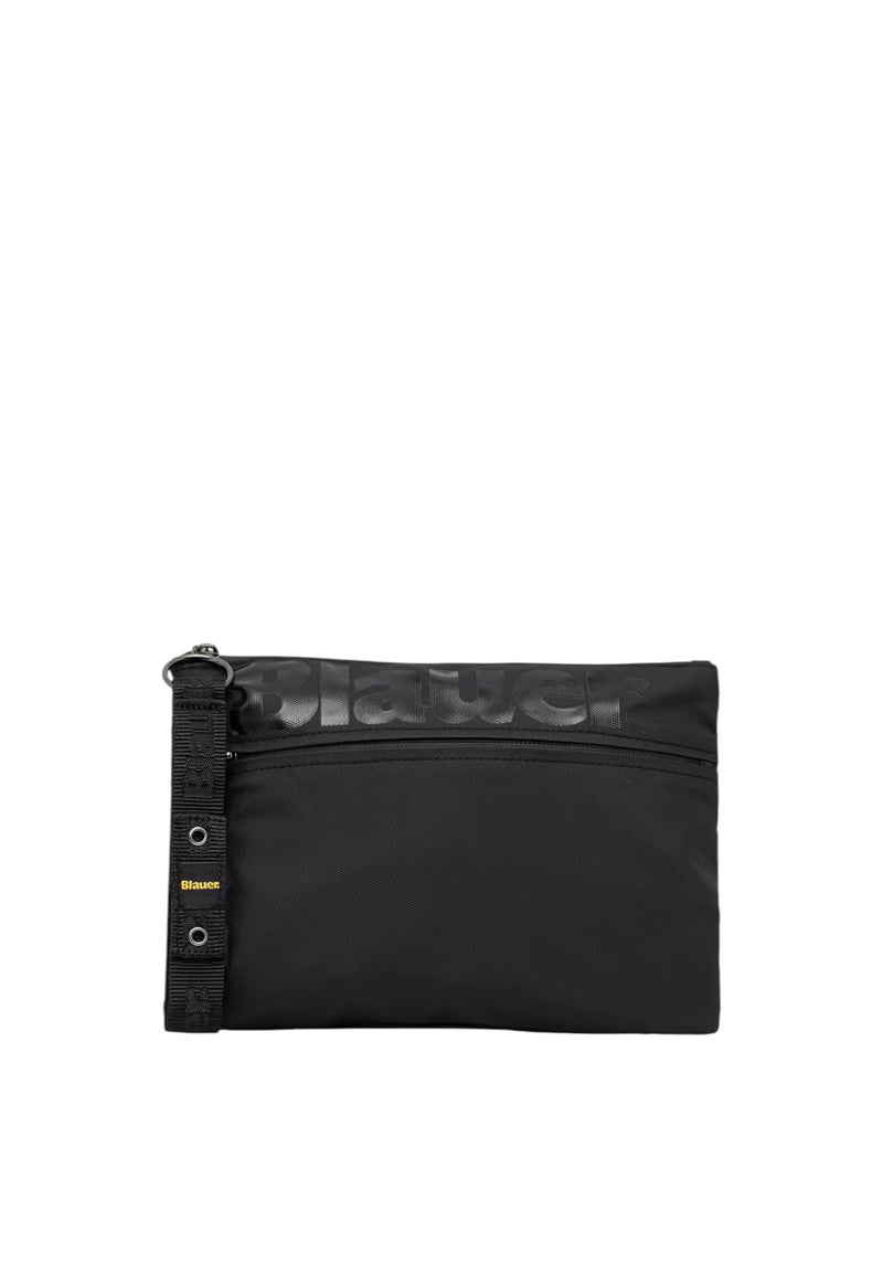 Blauer Pochette Da Uomo in ecopelle Black