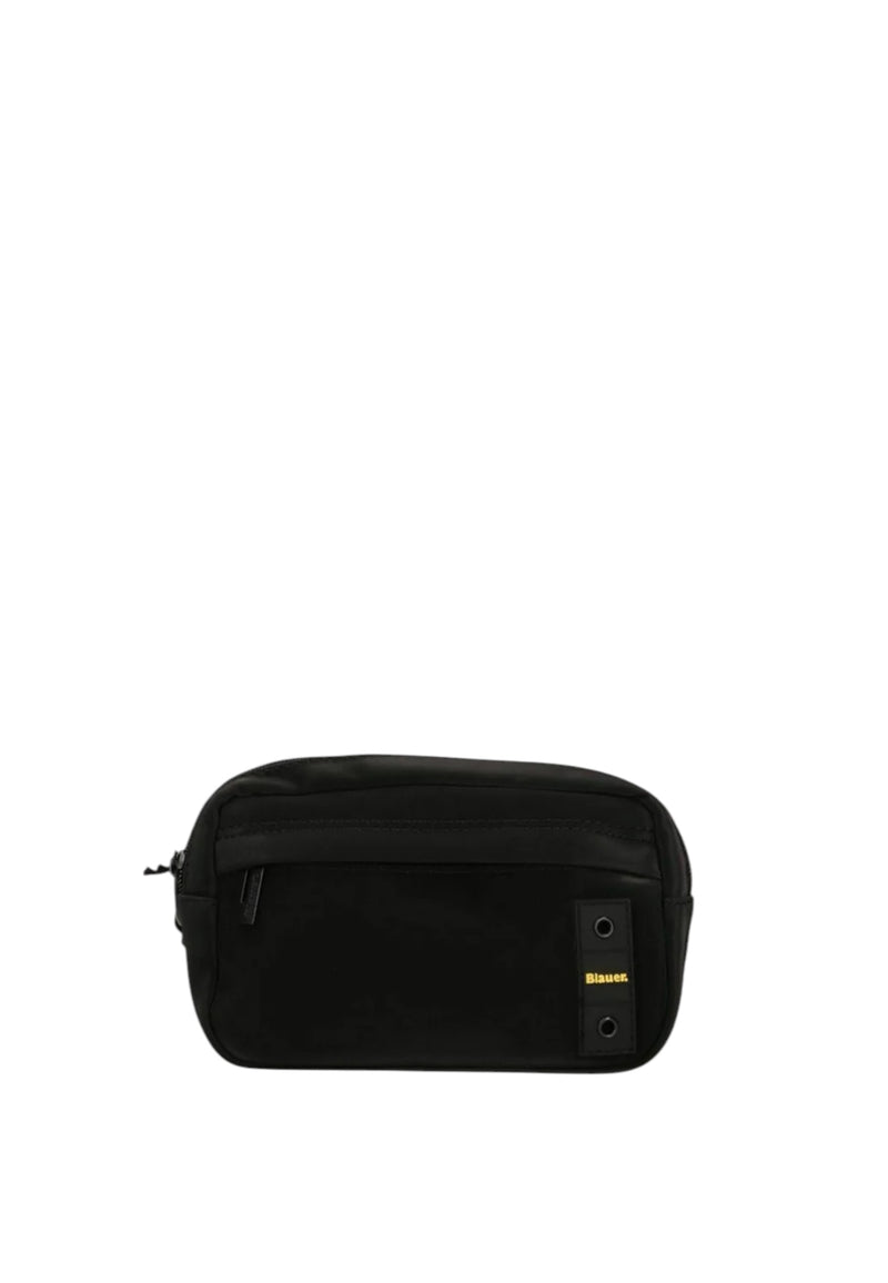 Blauer Pochette Da Uomo in ecopelle Uomo Black