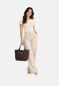 Borsa a Mano con tracolla Marrone da Donna Blauer Dark Brown