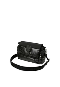 Borsa a Tracolla Blauer con Logo impreziosito da Strass. Black