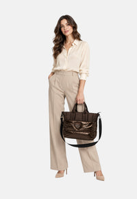 Borsa a Mano e a Tracolla Blauer Dark Brown