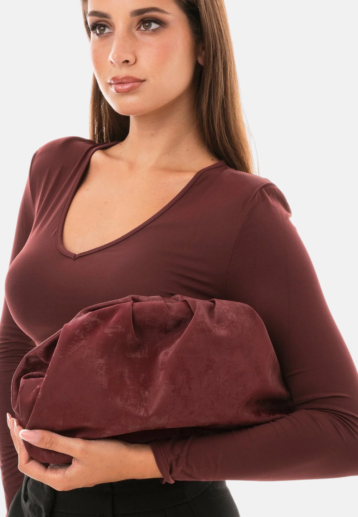 Borsa a Tracolla da Donna Mya Accessoires Rosso Scuro