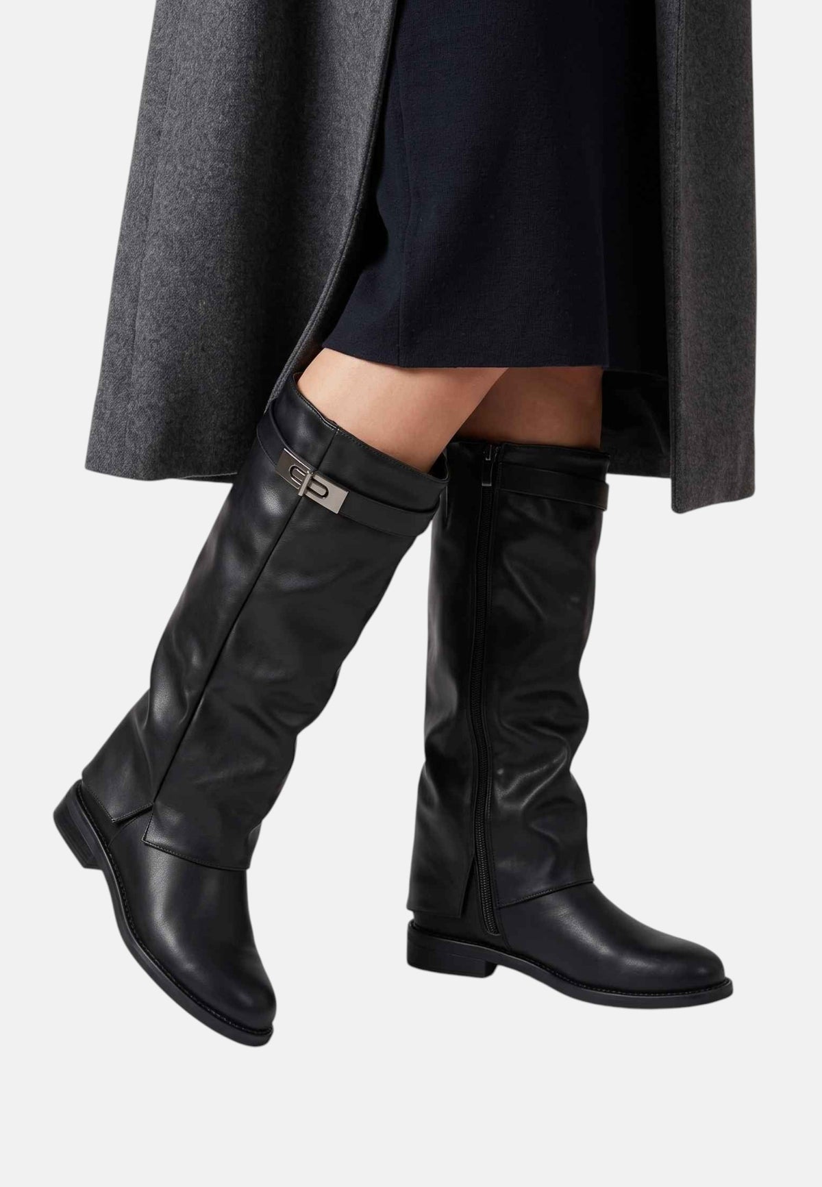 Stivali Neri da Donna in Pelle GOLD&GOLD Nero