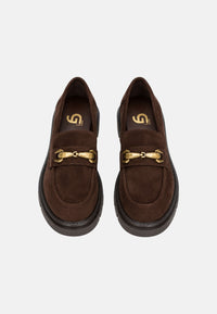 Mocassino Donna in Pelle Gold&Gold Caffe