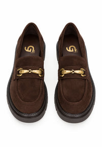 Mocassino Donna in Pelle Gold&Gold Caffe