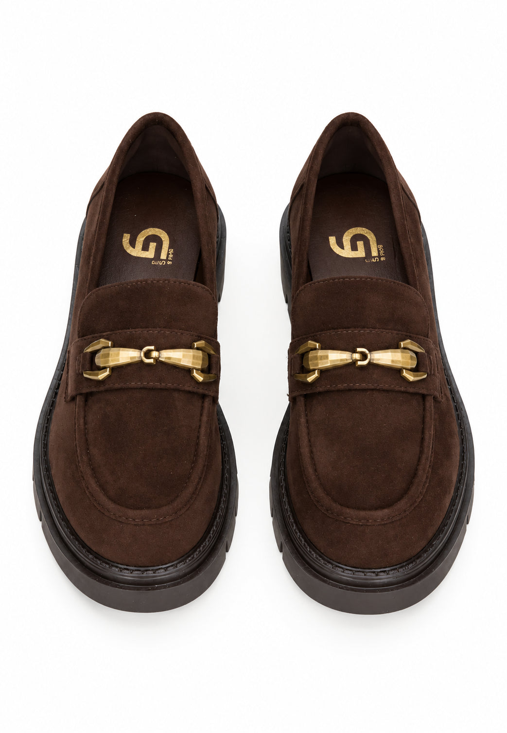 Mocassino Donna in Pelle Gold&Gold Caffe