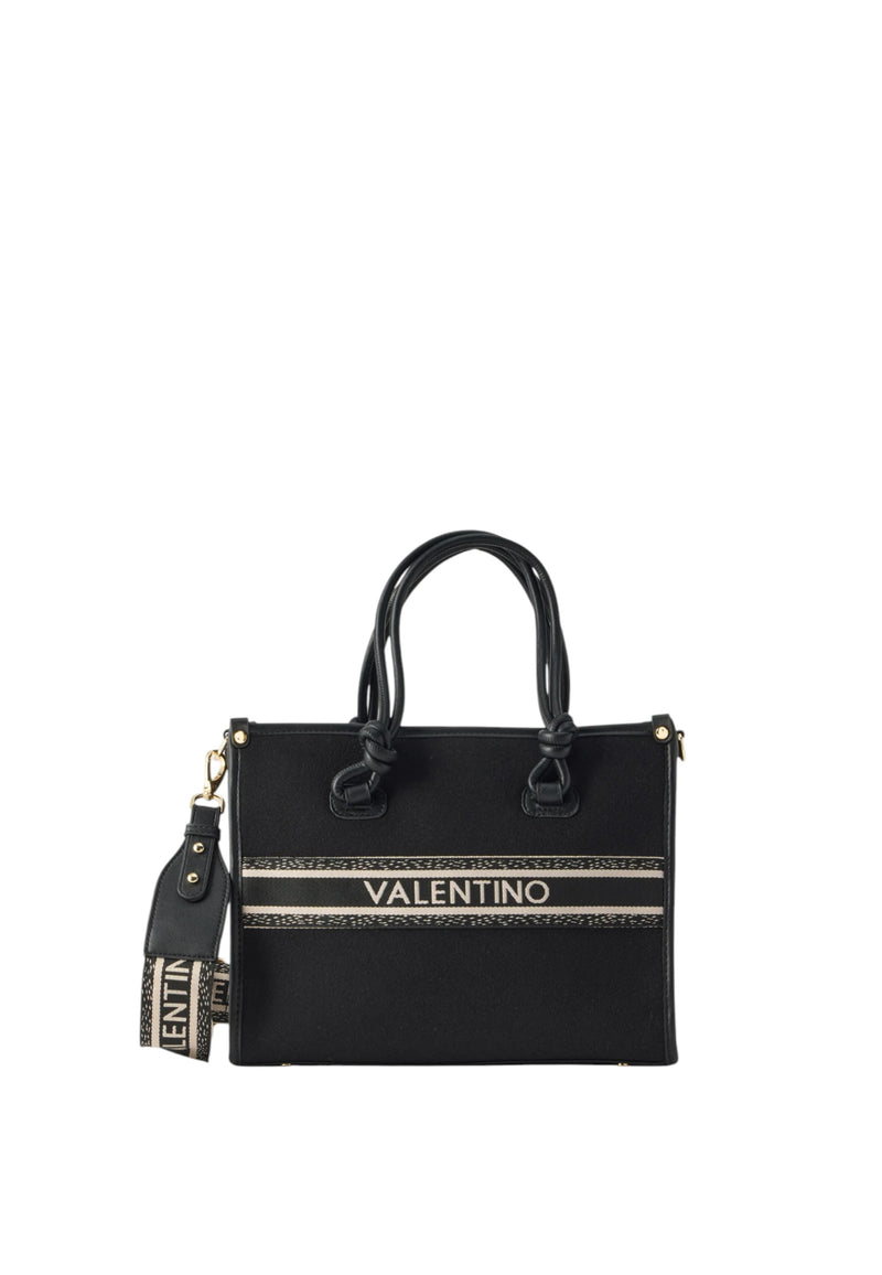 Borsa a Mano con Tracolla da Donna Valentino Nero
