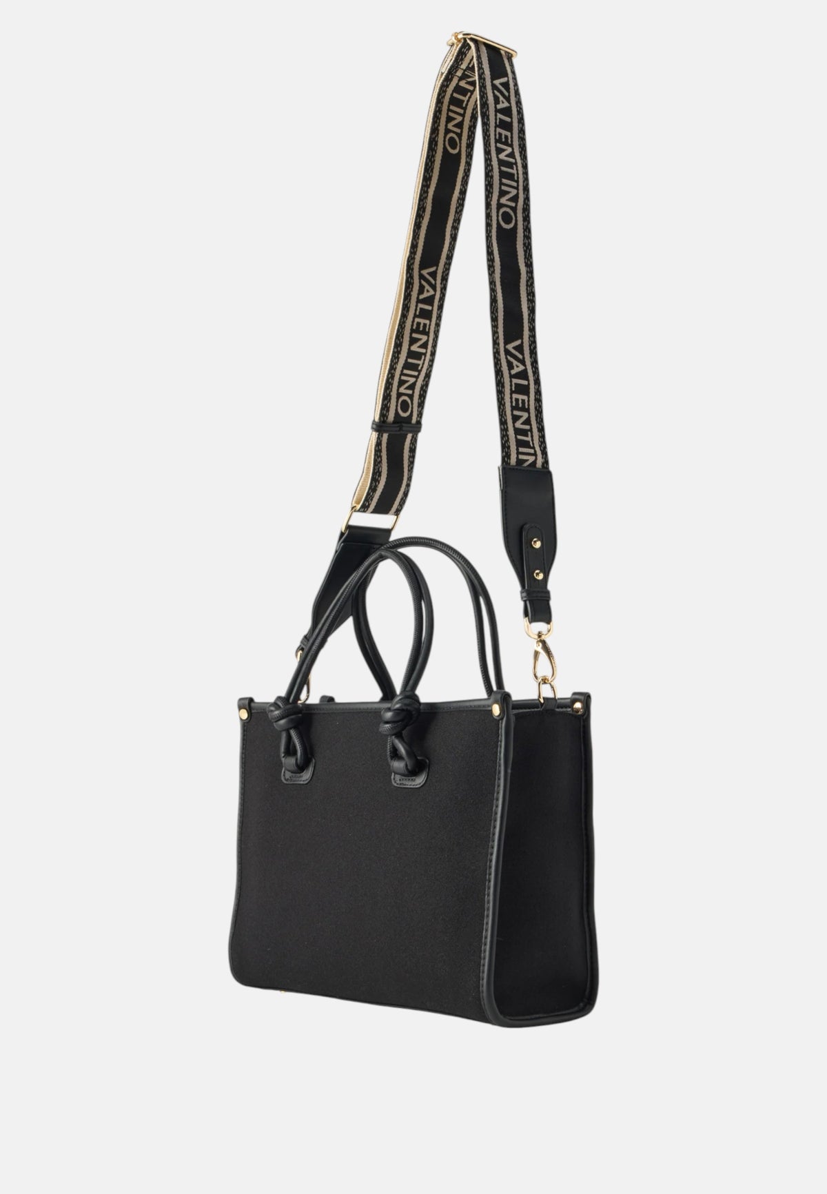 Borsa a Mano con Tracolla da Donna Valentino Nero