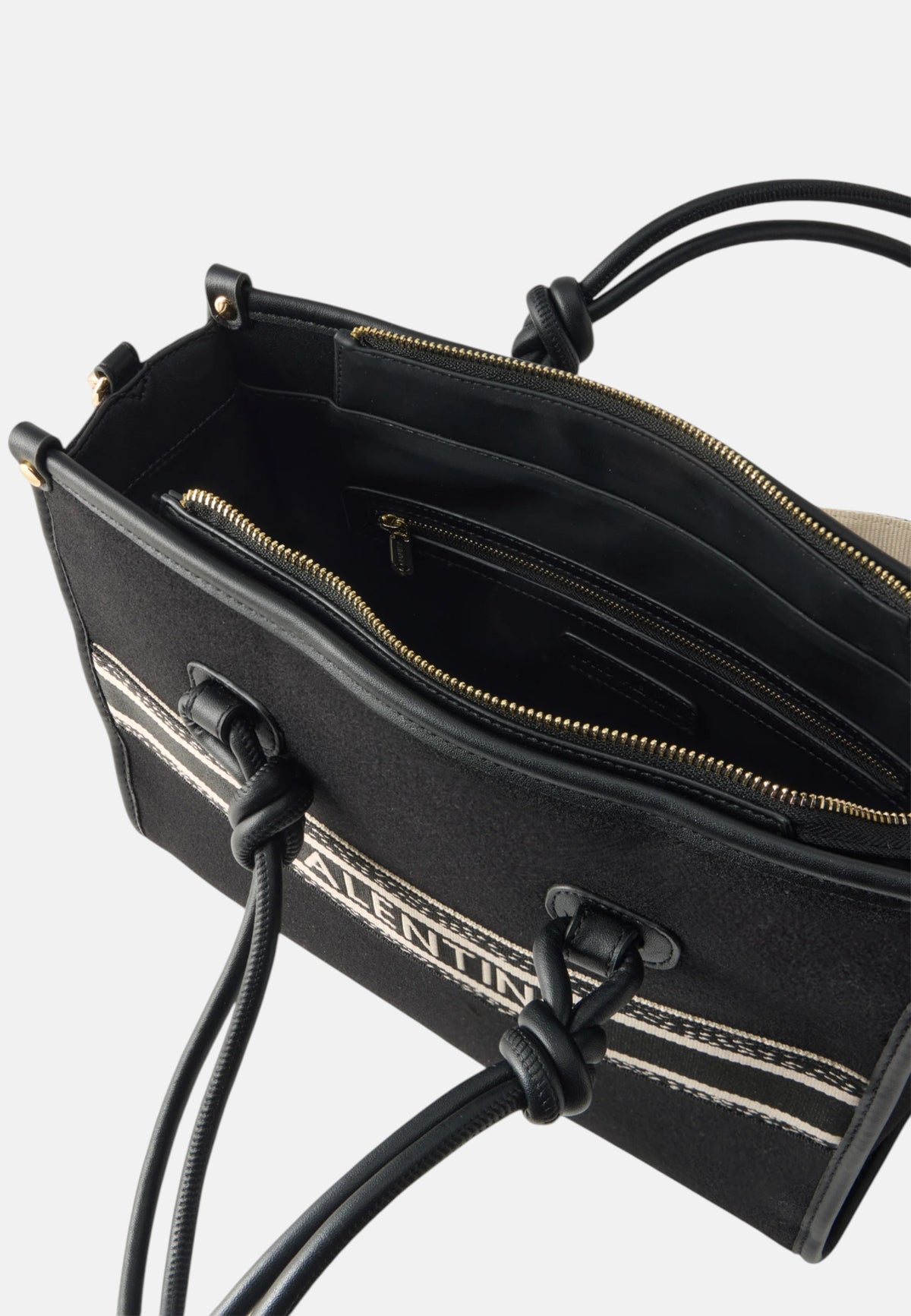 Borsa a Mano con Tracolla da Donna Valentino Nero