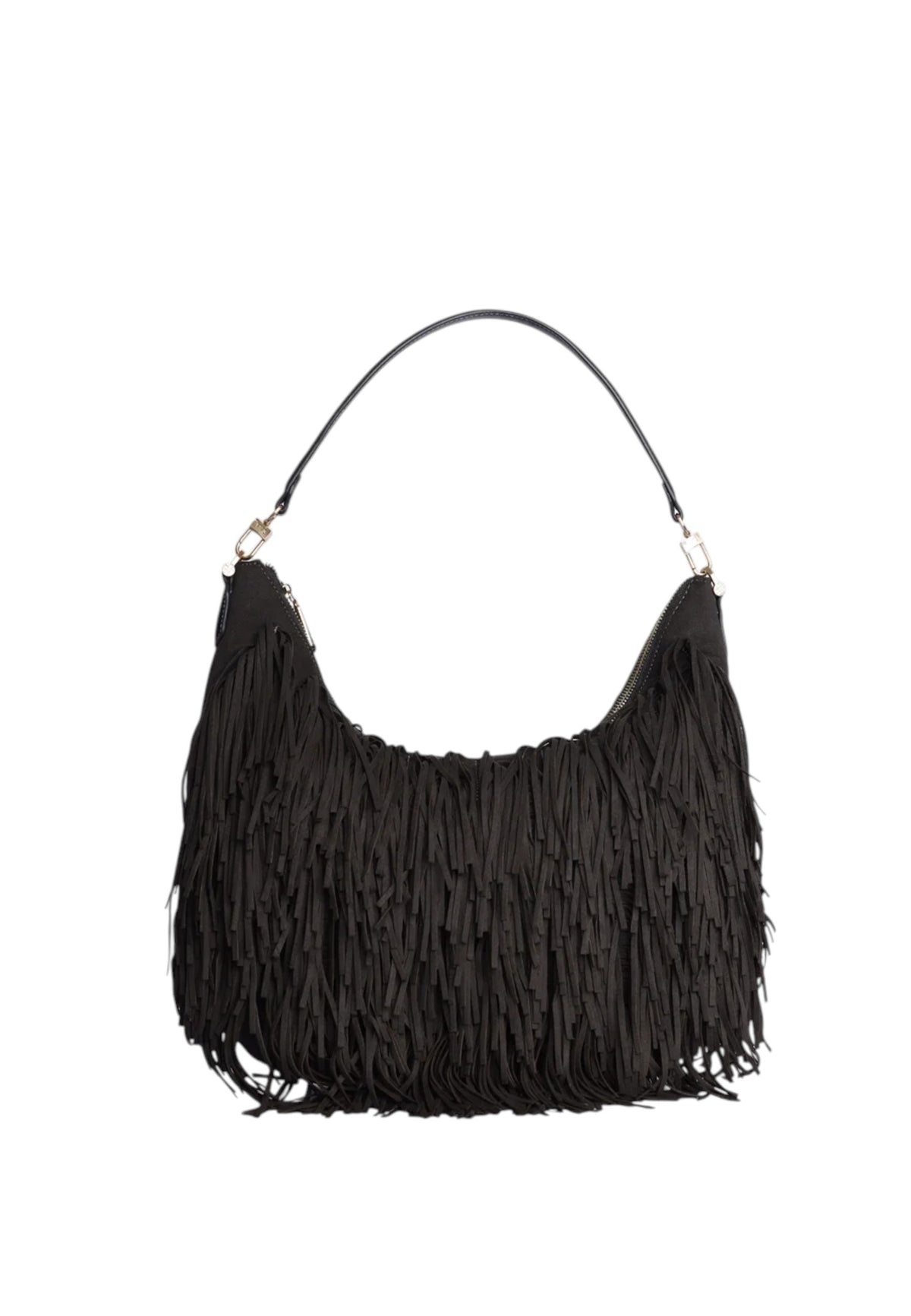 Borsa a Tracolla da donna con Frange V73 Moro