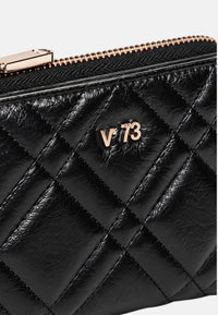 Portafogli da Donna in Ecopelle con Logo V73 Nero