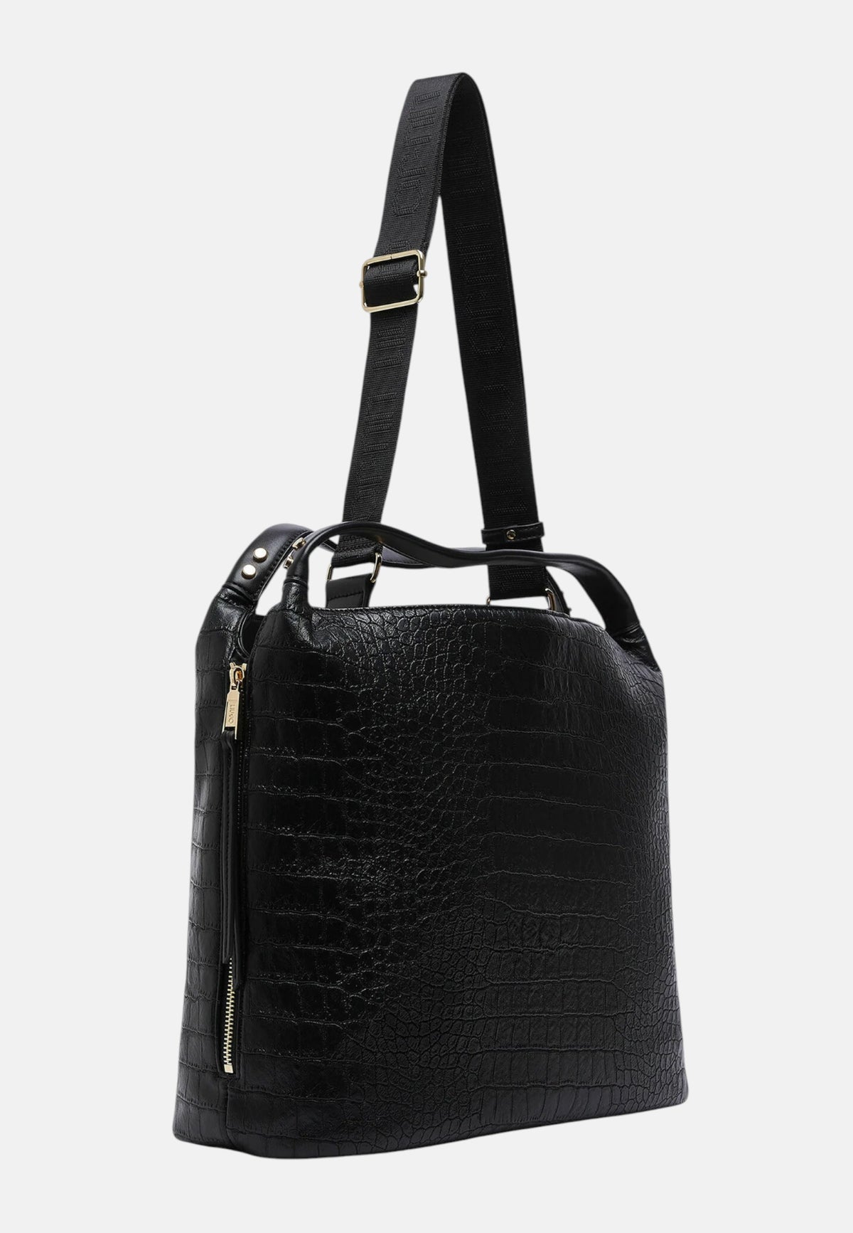 Borsa a spalla Donna Liu Jo effetto Cocco Nero