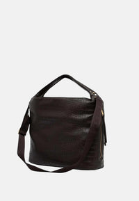 Borsa a spalla Donna Liu Jo effetto Cocco Deep Brown