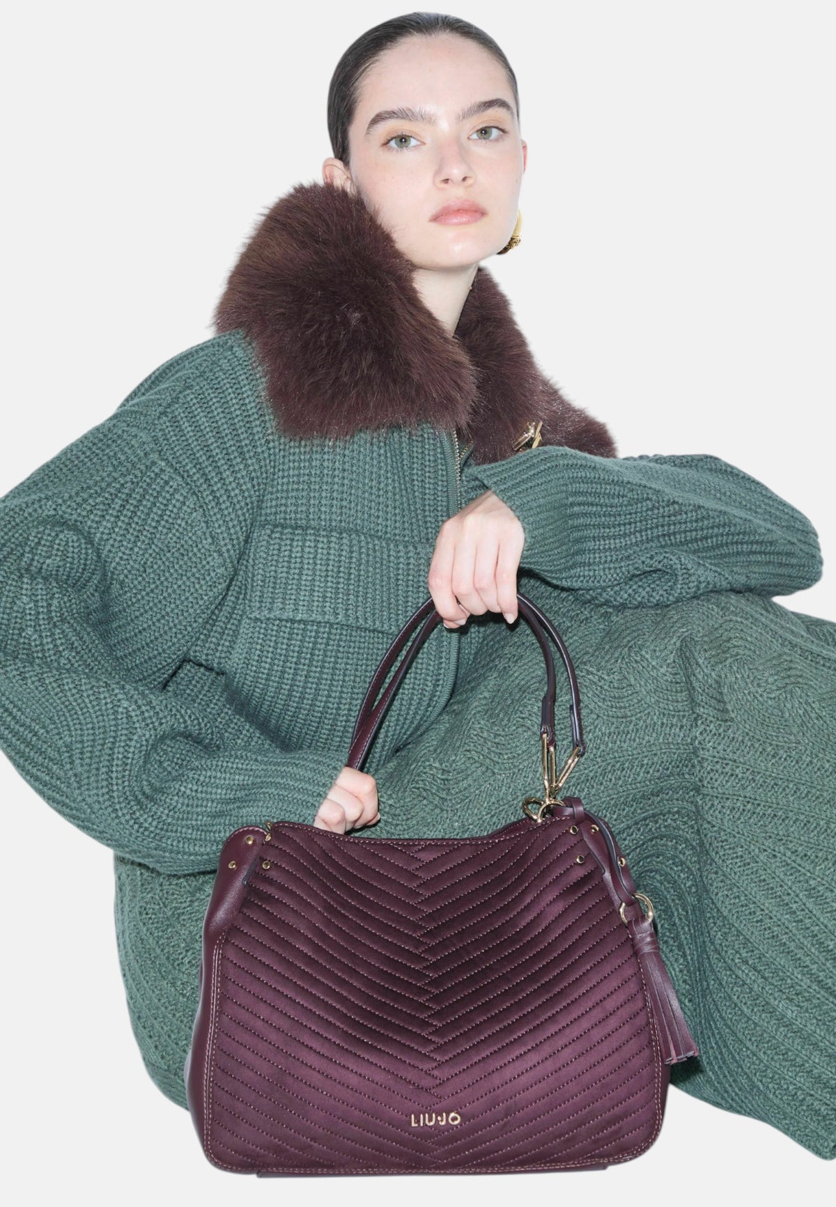 Borsa a spalla Donna Liu Jo. Red Auberg