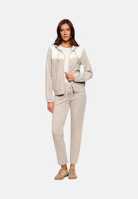 Felpa con logo da donna Liu Jo Beige/bianco