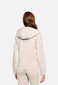 Felpa con logo da donna Liu Jo Beige/bianco
