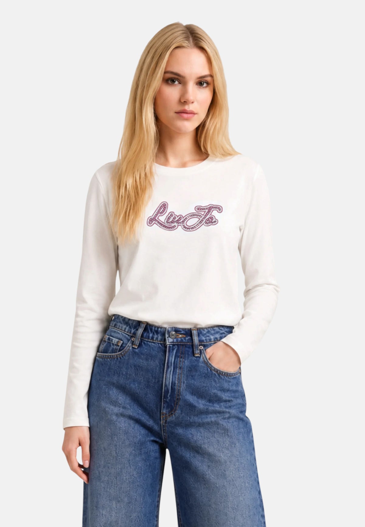 LIU JO long-sleeve T-shirt da donna Bianco