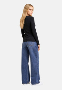 LIU JO long-sleeve T-shirt da donna Nero