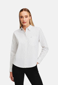 Camicia in cotone a righe Da Donna Sun68