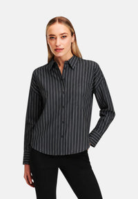 Camicia in cotone a righe Da Donna Sun68