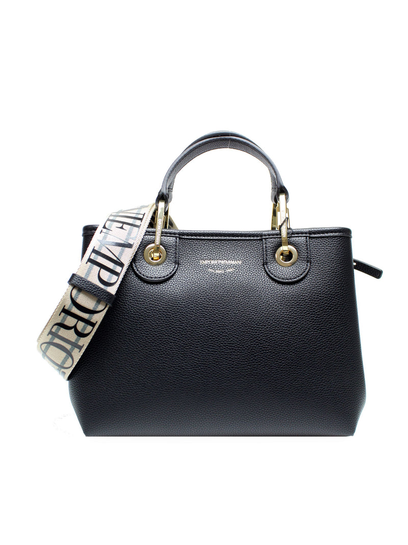 Borsa donna Emporio Armani MyEA in simil pelle con tracolla Nero