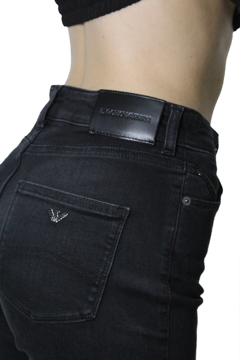 Jeans donna Emporio Armani 8N2J182DI7Z Emblema Pelletteria